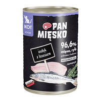 PAN MIĘSKO Karma mokra dla kociąt Łosoś Indyk kot 400g Bezzbożowa