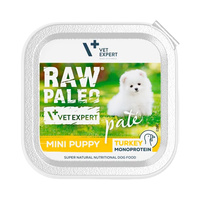 Raw Paleo Mini PATE Karma mokra dla szczeniąt Indyk 150g Bezzbożowa