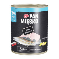 PAN MIĘSKO Karma mokra dla psa Indyk Dorsz 800g Bezzbożowa