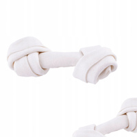 MACED KOŚĆ Wiązana biała Gryzak dla psa 11 cm