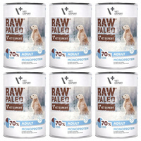 Raw Paleo Adult Karma mokra dla psa MONO Adult Dorsz 6 x 400g Bezzbożowa