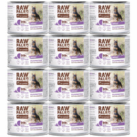 RAW PALEO Duoprotein Kaczka Dzik karma dla psa mokra 12 x 200g bezzbożowa