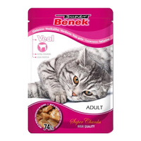 BENEK Saszetka Karma mokra dla kota Cielęcina 100g