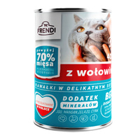 FRENDI Puszka karma mokra dla kota Wołowina 400g