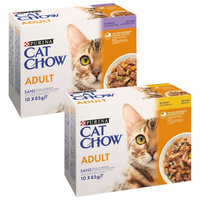 Mokra karma dla kota Purina Cat Chow Adult Mix Smaków 20 x 85g