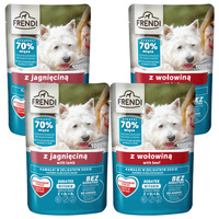 FRENDI Saszetka karma mokra dla psa mix smaków 4 x 100g