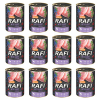 DOLINA NOTECI RAFI Karma mokra dla psa Królik 12 x 400g Bezzbożowa