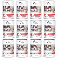 Raw Paleo Mono Karma mokra dla psa Wołowina 12 x 400g Bezzbożowa