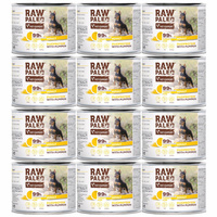 RAW PALEO Duoprotein Indyk Dorsz karma dla psa mokra 12 x 200g bezzbożowa