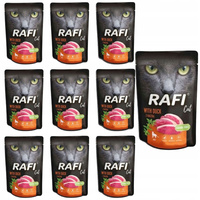 DOLINA NOTECI RAFI Karma mokra dla kota Kaczka 10 x 100g Bezzbożowa