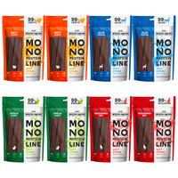 WIEJSKA ZAGRODA MONOPROTEIN paski przysmak smakołyk dla psa mix 8 x 100g