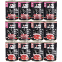 PAN MIĘSKO Mix Smaków Karma dla szczeniąt mokra puszka 12 x 400g bez zbóż