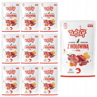TUF TUF Saszetka Karma mokra dla psa Wołowina Dynia 10 x 100g pełnoporcjowa