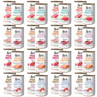 BRIT MONO Karma mokra dla psa MIX Smaków 32 x 400g monobiałkowa bezzbożowa