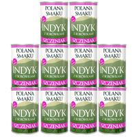 Mokra karma monobiałkowa dla szczeniąt Polana Smaku Indyk borówka 10 x 400g