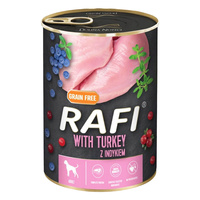 DOLINA NOTECI RAFI Karma mokra dla psa Indyk 400g Bezzbożowa