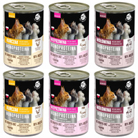 PET REPUBLIC Mono Protein Mix Smaków karma dla kota mokra 6 x 400g