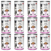 Karma mokra TUF TUF dla psa kawałki w sosie o smaku Jagnięcina 12 x 1250g