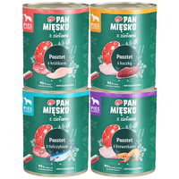 PAN MIĘSKO z Ziołami karma mokra dla psa Pasztet mix smaków 4 x 800g