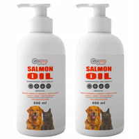 Gaczoo Olej z łososia dla psa i kota Omega Salmon Oil 2 x 500ml