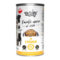 TUF TUF Karma mokra dla psa KAWAŁKI W SOSIE Drób 1250g