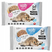 TUF TUF Karma mokra dla kota mix smaków 8 x 100g