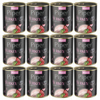 PIPER DOLINA NOTECI Karma mokra dla psa Indyk z brokułem 12 x 800g