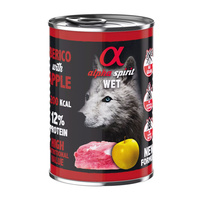 ALPHA SPIRIT Karma mokra dla psa Wieprzowina 400g