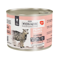 WIEJSKA ZAGRODA MONO Karma mokra dla kota Jagnięcina 200g