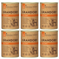 GRANDORF DOG zdrowa karma mokra dla psa Cielęcina Indyk 6 x 400g Bezzbożowa
