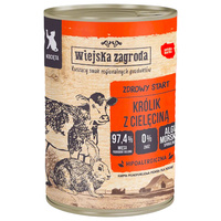 WIEJSKA ZAGRODA Bezzbożowa Karma mokra dla Kociąt Królik Cielęcina 400g