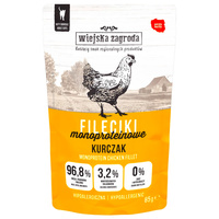 Wiejska Zagroda Monobiałkowa Fileciki karma mokra dla kota Kurczak 85g