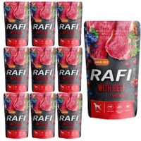 Karma mokra dla psa RAFI Wołowina 10x500g