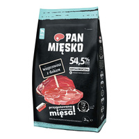PAN MIĘSKO Karma sucha dla psa Wieprzowina Dzik CHRUPKI XL 3 kg