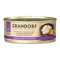 GRANDORF Zdrowa Karma mokra dla kota Kurczak Łosoś 70g