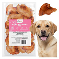 GACZOO 100% Naturalny przysmak dla psa Ucho Wieprzowe Duże XL 20 sztuk smakołyk