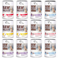 Raw Paleo Adult Karma mokra dla psa MONO mix smaków 12 x 400g Bezzbożowa