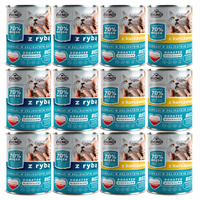 FRENDI Puszka karma mokra dla kota mix smaków 12 x 800g