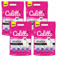CALITTI Crystals Żwirek Silikonowy dla kota Lawenda 4 x 3,8L