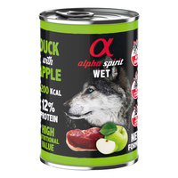 ALPHA SPIRIT Karma mokra dla psa Kaczka 400g