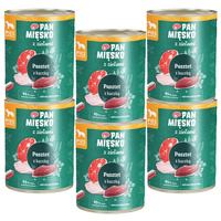 PAN MIĘSKO z Ziołami Karma mokra dla psa Pasztet Kaczka 6 x 800g