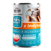 FRENDI Puszka karma mokra dla kota Indyk 400g