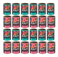 Karma mokra dla szczeniąt RAFI Junior MIX Smaków 24x400g