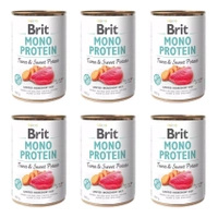 Brit Mono Protein 6 x 400g TUNA & Sweet Potato mokra karma dla psów
