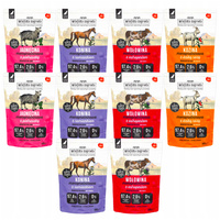WIEJSKA ZAGRODA Monobiałkowa mokra karma dla psa mix smaków 10 x 500g