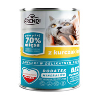 FRENDI Puszka karma mokra dla kota Kurczak 800g