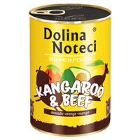 DOLINA NOTECI Superfood Karma mokra dla psa Wołowina Kangur 400g Bezzbożowa