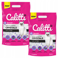 CALITTI Crystals Żwirek Silikonowy dla kota Lawenda 2 x 3,8L