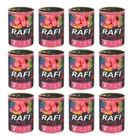 Karma mokra dla szczeniąt RAFI Junior Cielęcina 12x400g