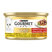 PURINA Gourmet Gold karma mokra dla kota Kurczak 85g